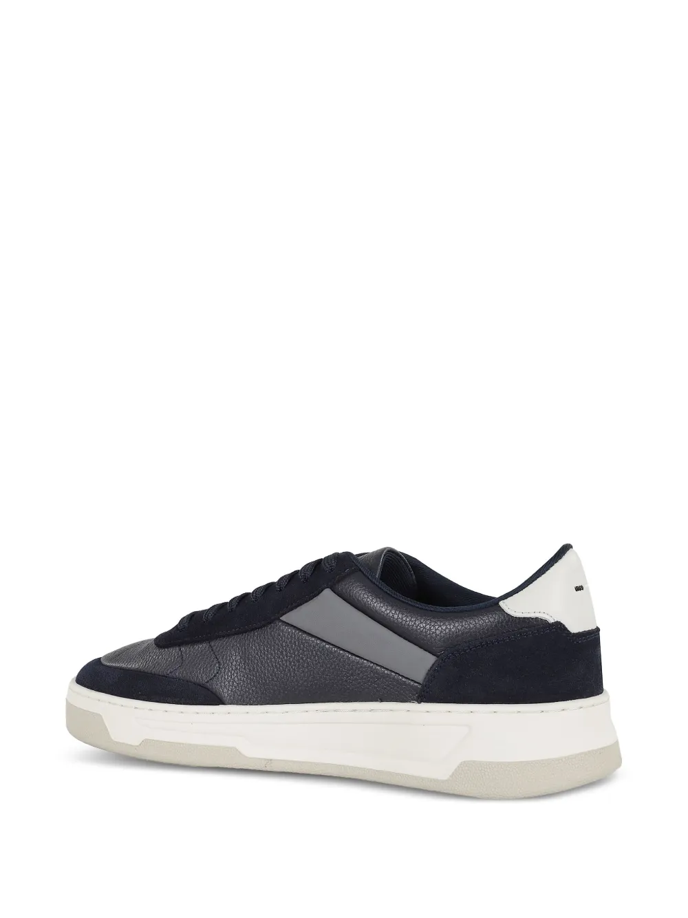 BOSS leather panel sneakers Black