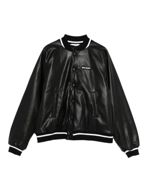 Palm Angels Kids  baseball-collar bomber jacket