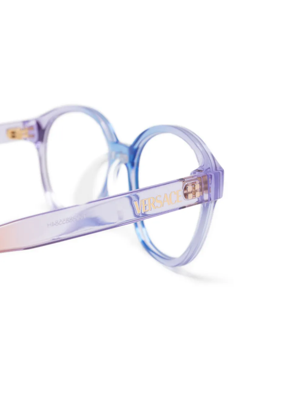 Versace Kids Bril met rond montuur Blauw