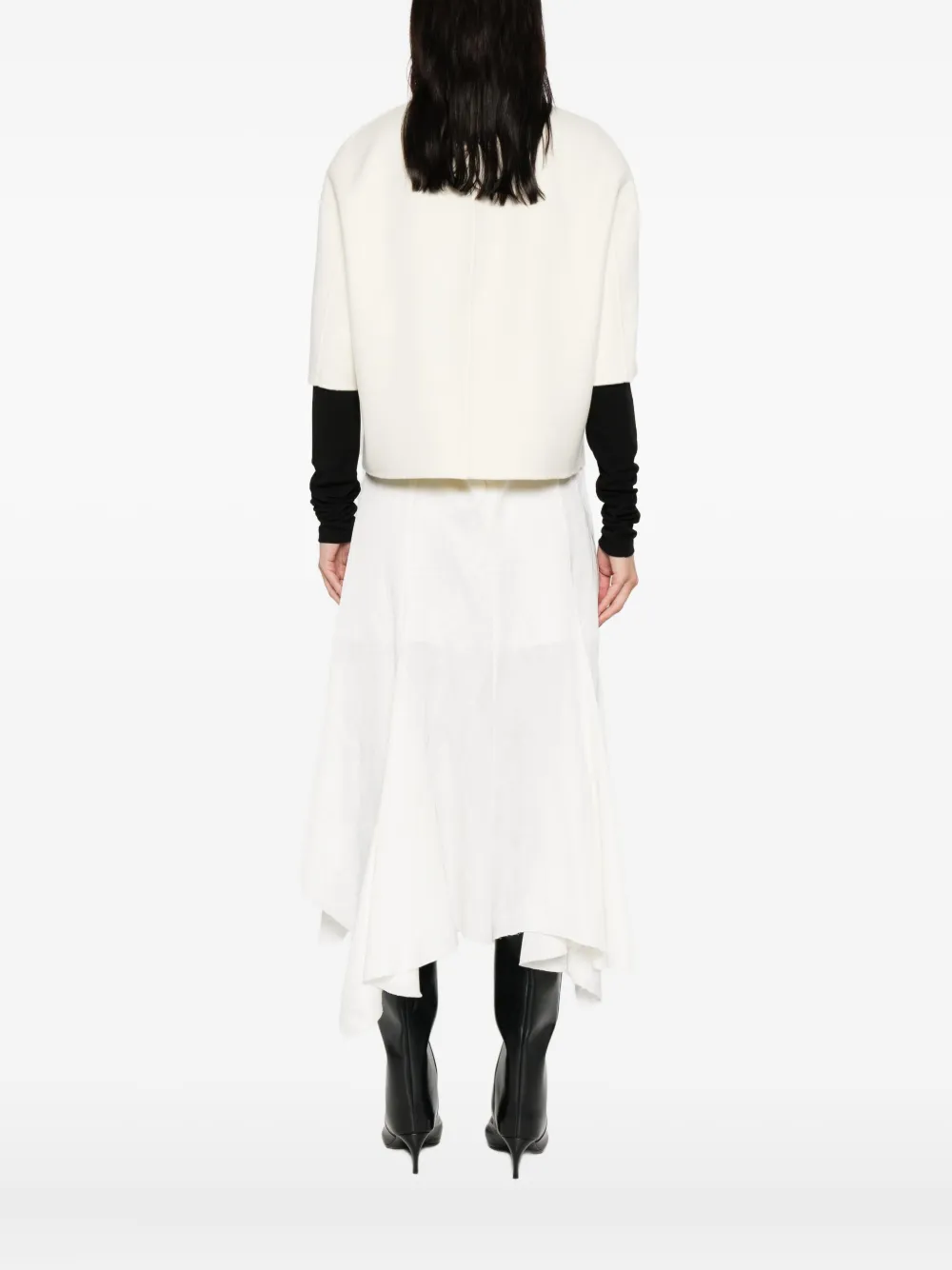 Max Mara short-sleeve button jacket Wit