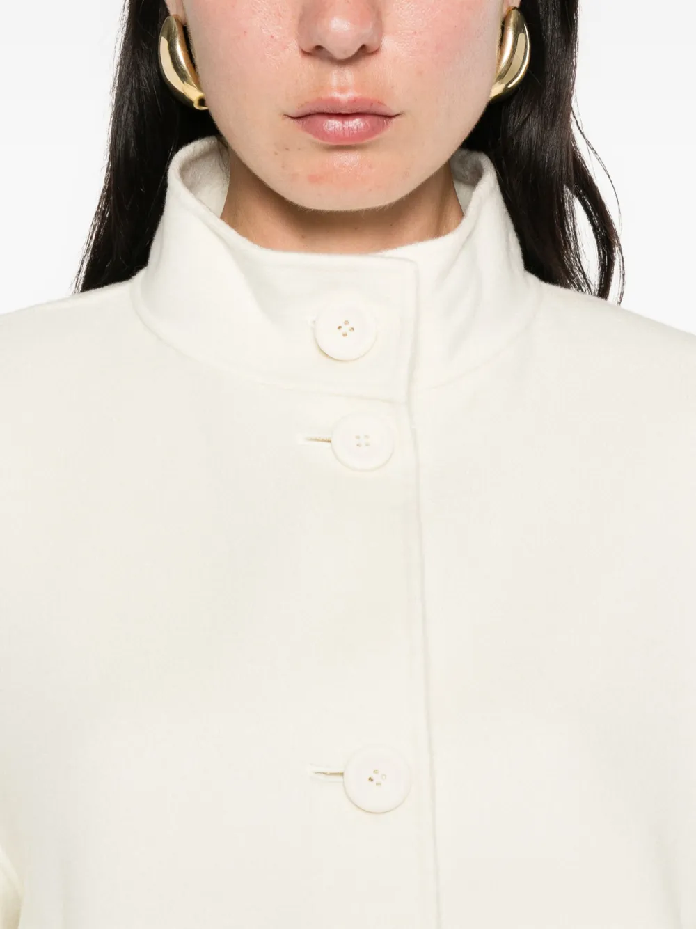 Max Mara short-sleeve button jacket Wit