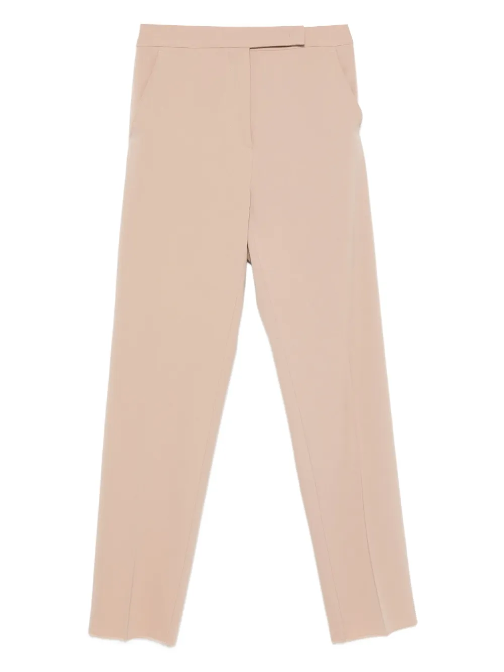 Max Mara pocket unfinished-hem trousers Beige
