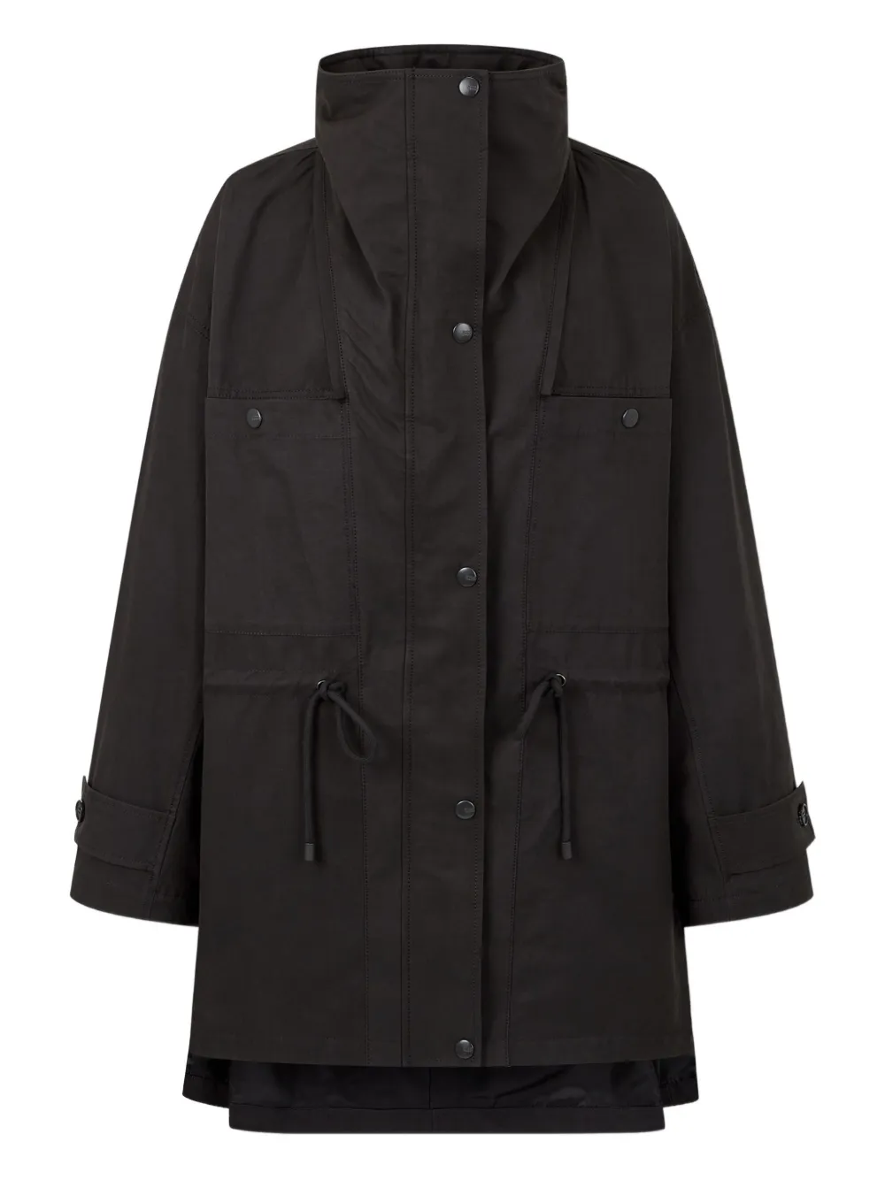 TOMBOY Cappotto con cappuccio rimovibile - Nero