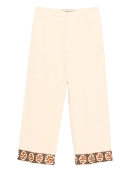 Pantalon à poignets brodés - Valentino Garavani - Modalova