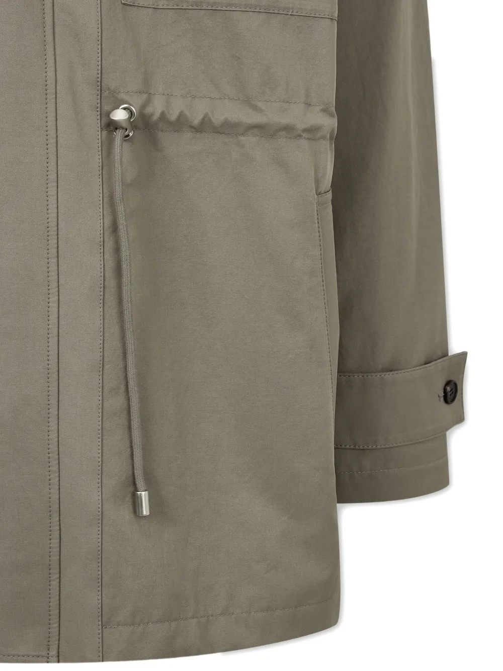 Studio Tomboy Detachable-hood Field Jacket In Green
