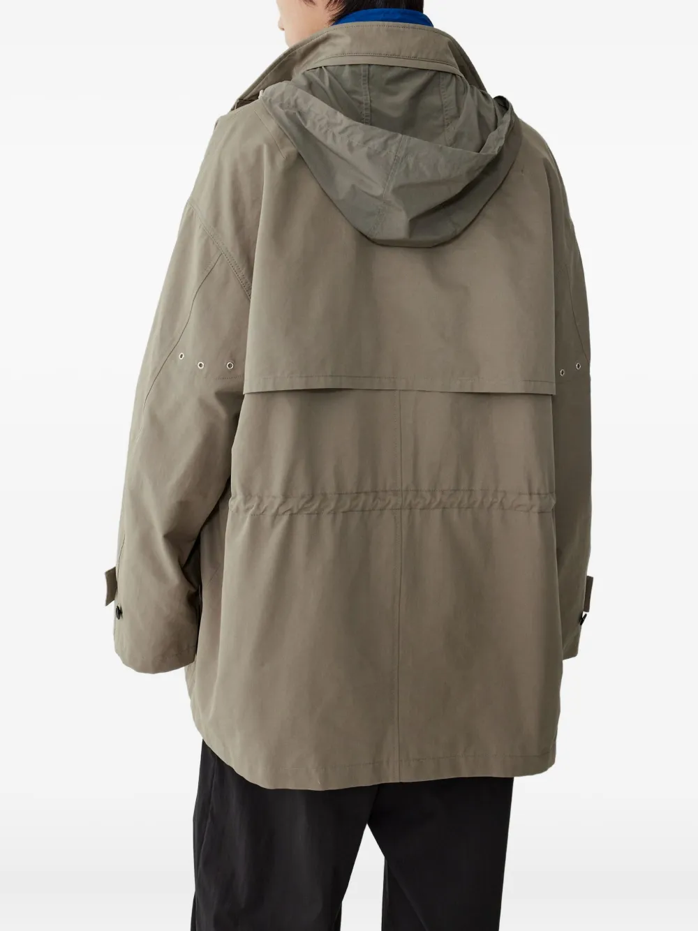 Studio Tomboy Detachable-hood Field Jacket In Green