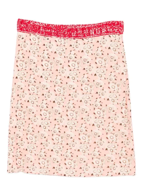 Prada floral-print mini skirt