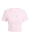 adidas Originals Campus 2000 cut-out ribbed top - Pink