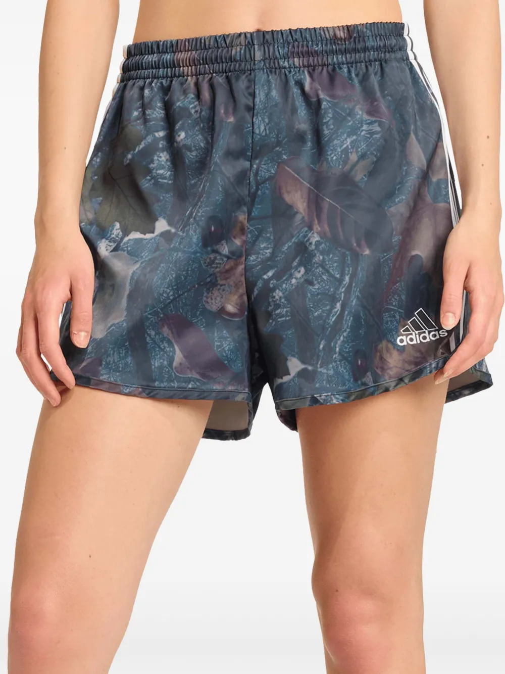 adidas Originals leaf-print side-stripe shorts | Short Shorts | Image 2