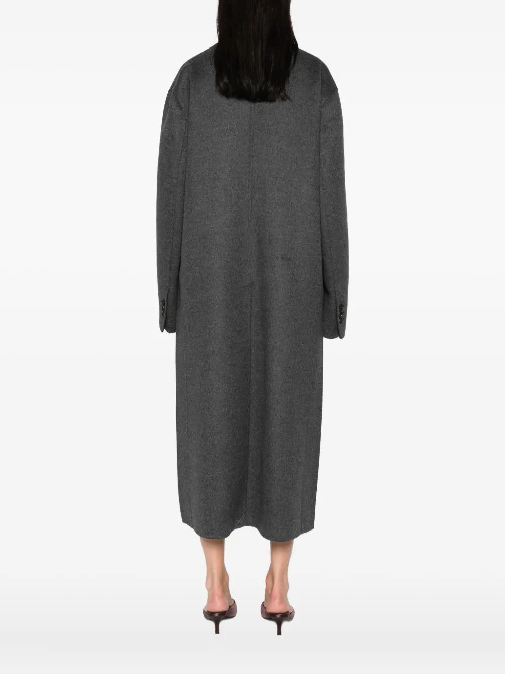 Prada double-breasted coat Grijs