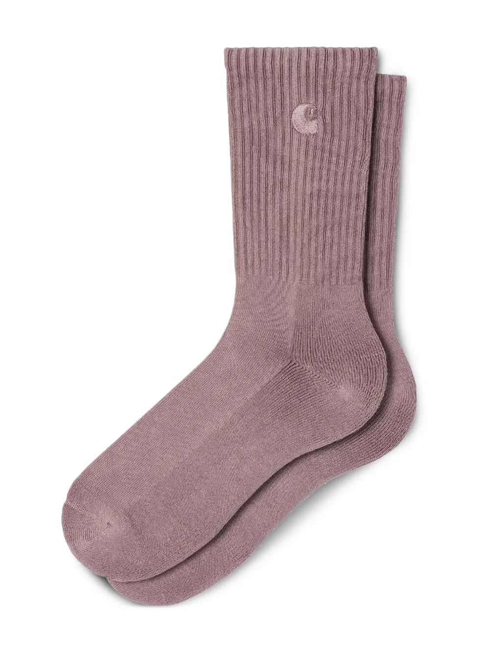 Carhartt WIP logo-embroidered ribbed socks Roze