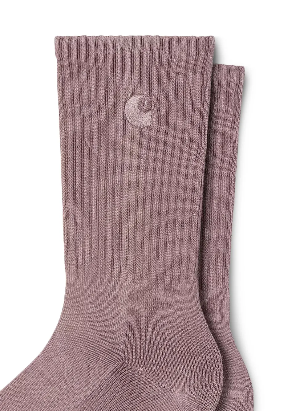 Carhartt WIP logo-embroidered ribbed socks Roze