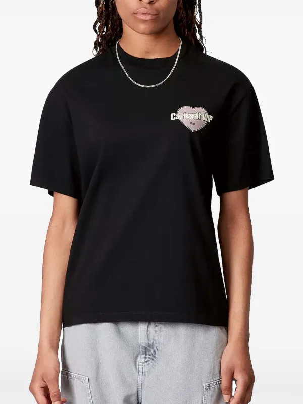 Carhartt WIP Growth ハートロゴ Tシャツ | ブラック | FARFETCH JP