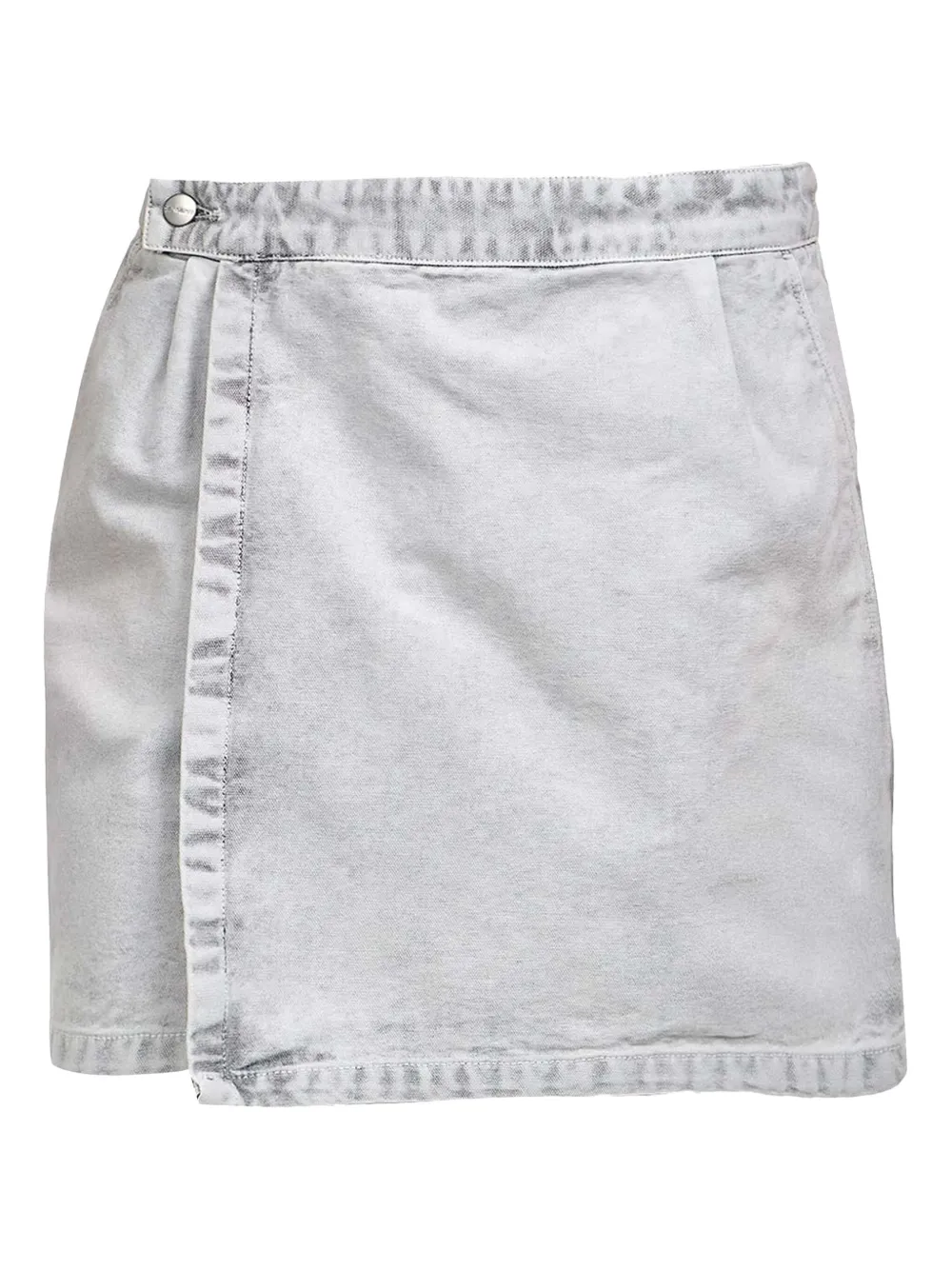 Carhartt WIP Emery mini-wikkelrok met gewikkelde voorkant Grijs