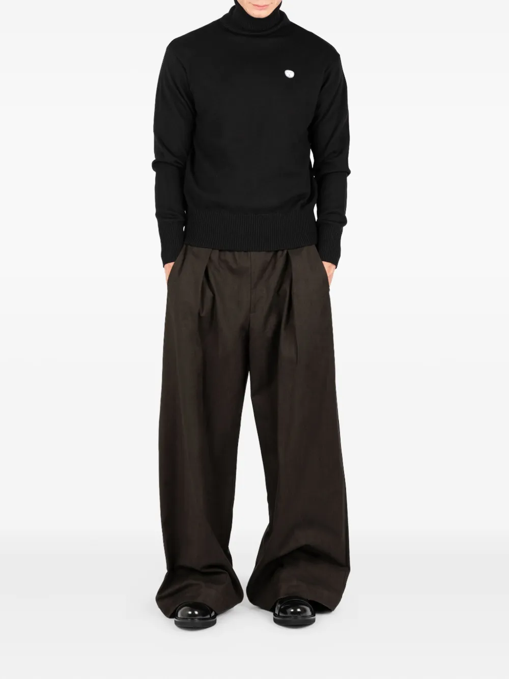 Société Anonyme pleated wide-leg trousers Bruin