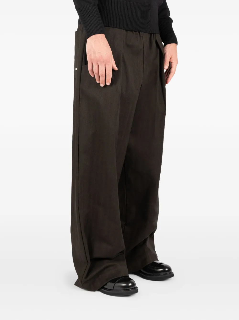 Société Anonyme pleated wide-leg trousers Bruin