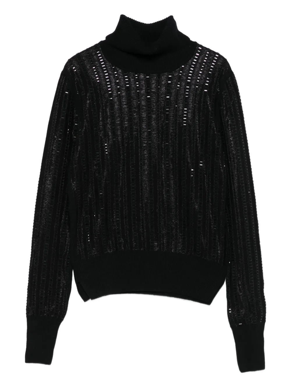 Ermanno Scervino ribbed turtleneck sweater | Black | Image 1
