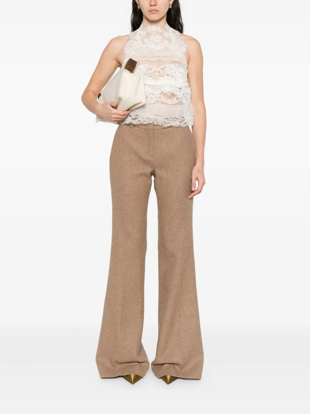 Ermanno Scervino lace sleeveless top - Wit