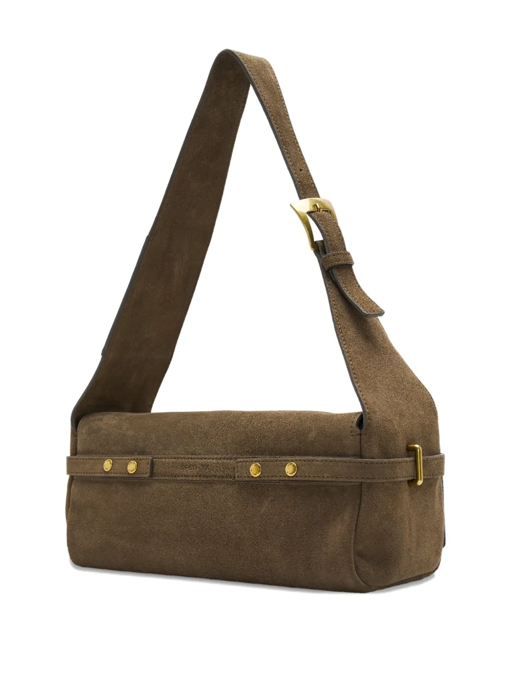 Open YY buckle-fastening suede bag | Image 2