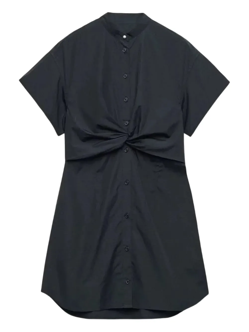 rag & bone Gretchen twist-front shirt dress | Black | Image 1