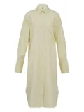 TOTEME long-sleeve button-down shirt dress - Yellow