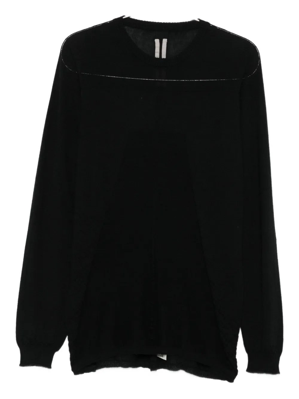 Rick Owens round-neck sweater Zwart