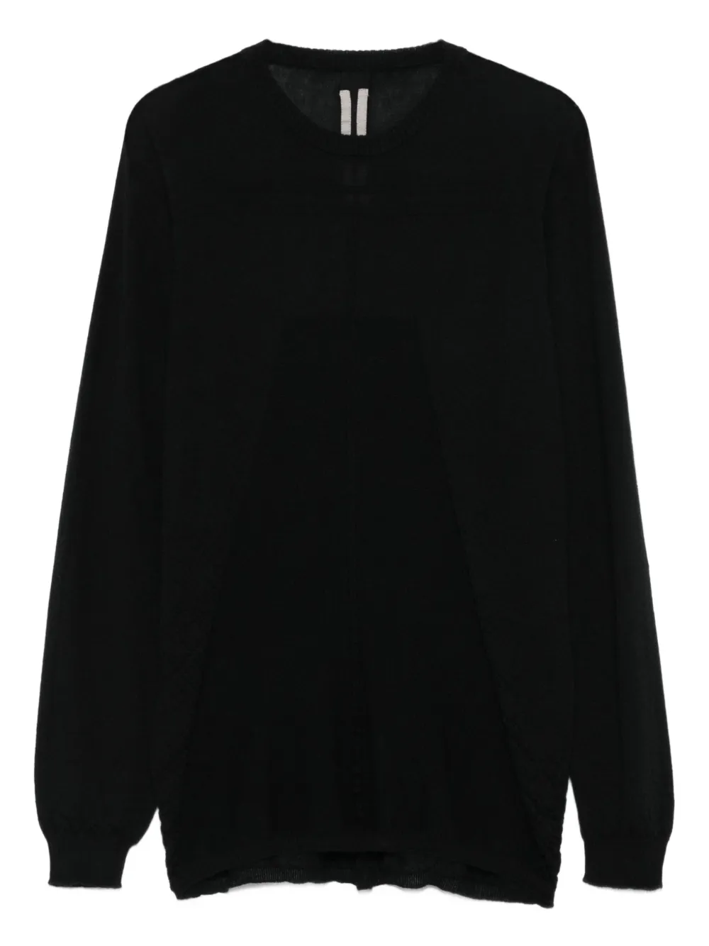 Rick Owens round-neck sweater Zwart