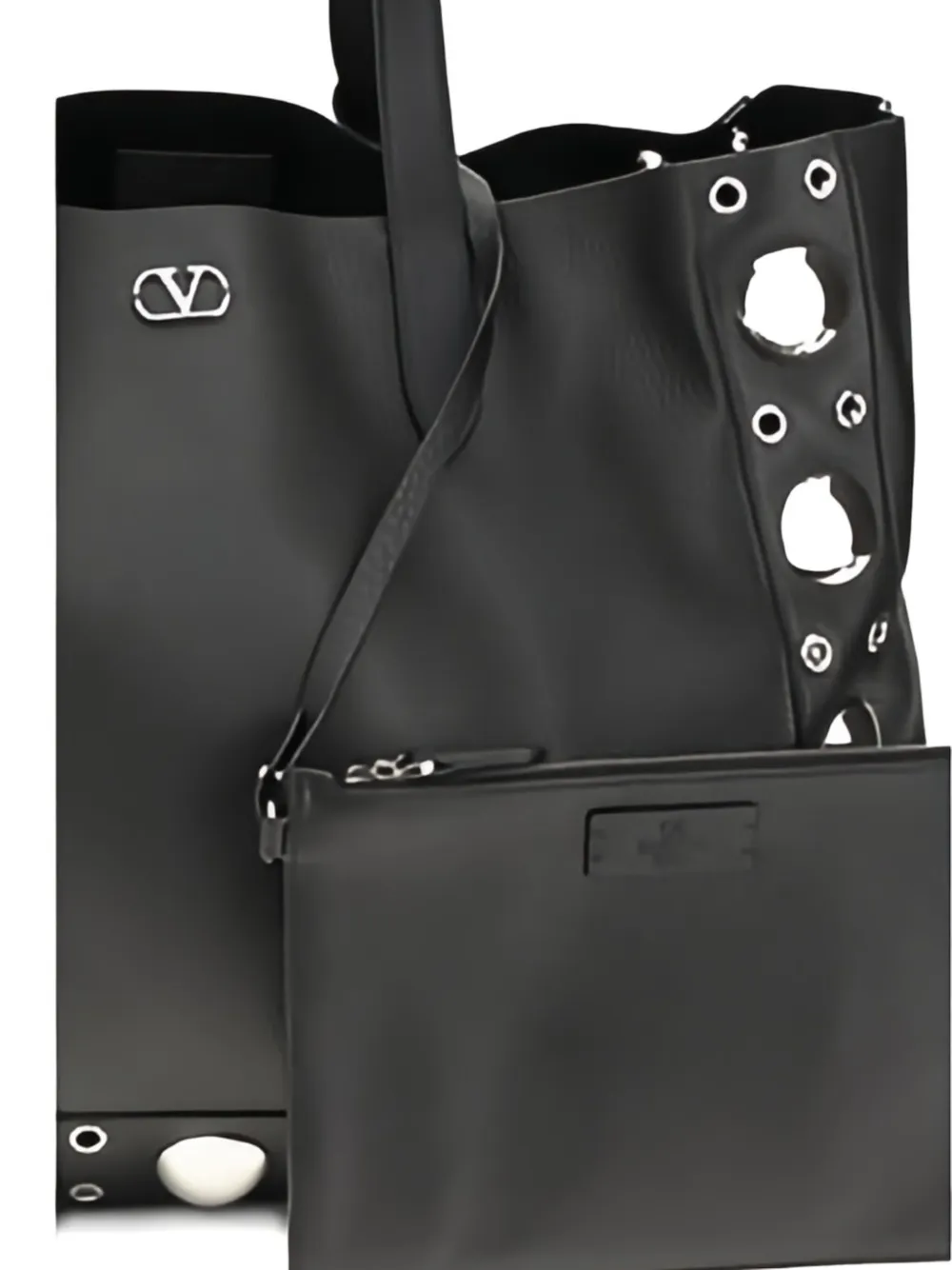 Valentino Nellcôte Large Tote Bag In Black