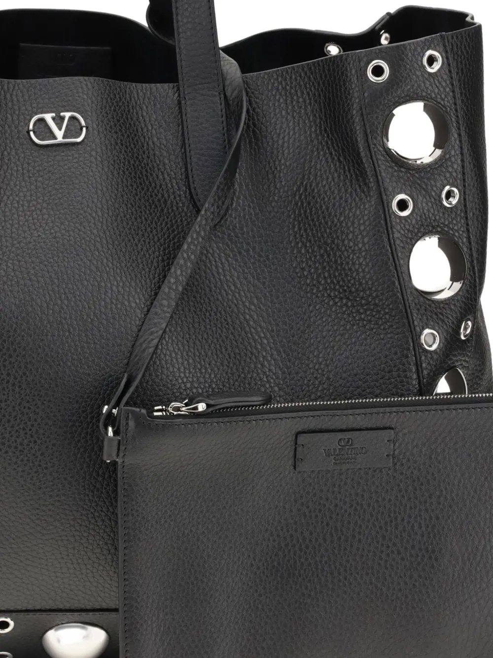 Valentino Garavani Schoudertas met ringlets Zwart