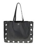 Valentino Garavani eyelet-embellished shoulder bag - Black