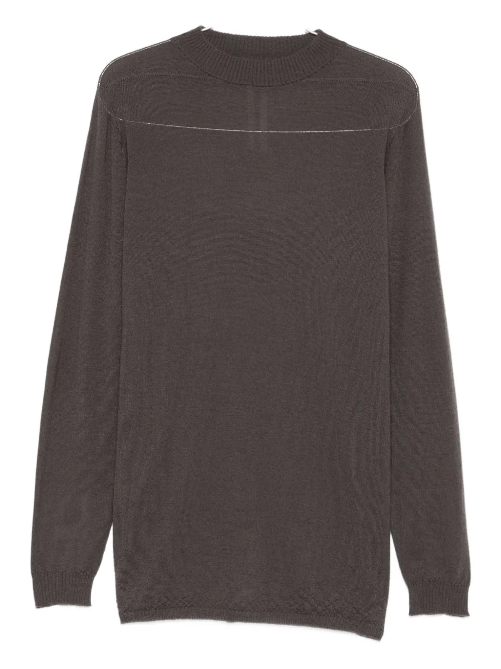 Rick Owens crew-neck cashmere sweater Grijs