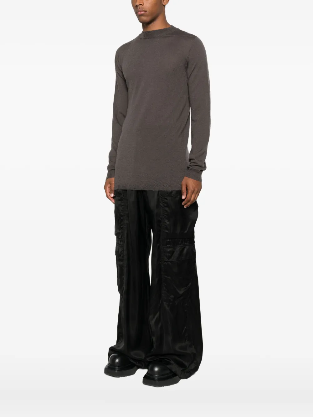 Rick Owens Kasjmier trui met ronde hals Grijs