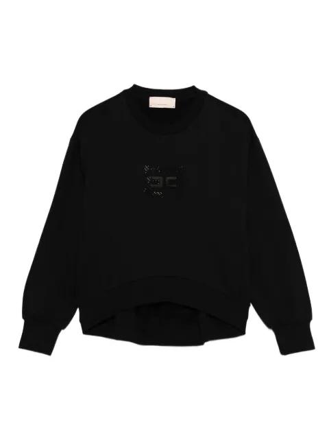 Elisabetta Franchi La Mia Bambina embroidered-logo cotton sweatshirt