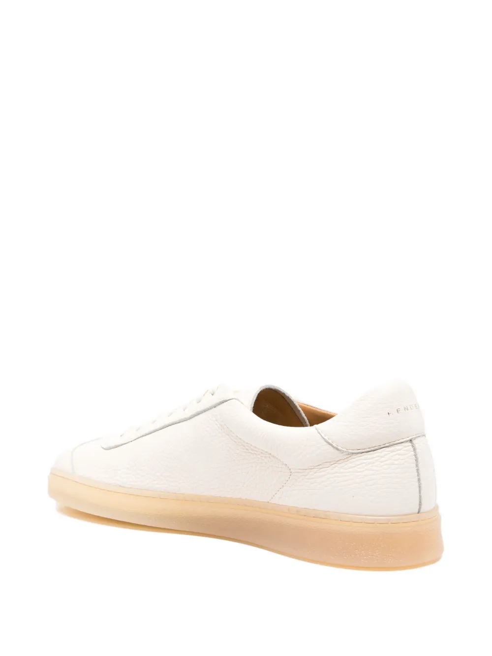 Henderson Baracco leather trainers Neutrals