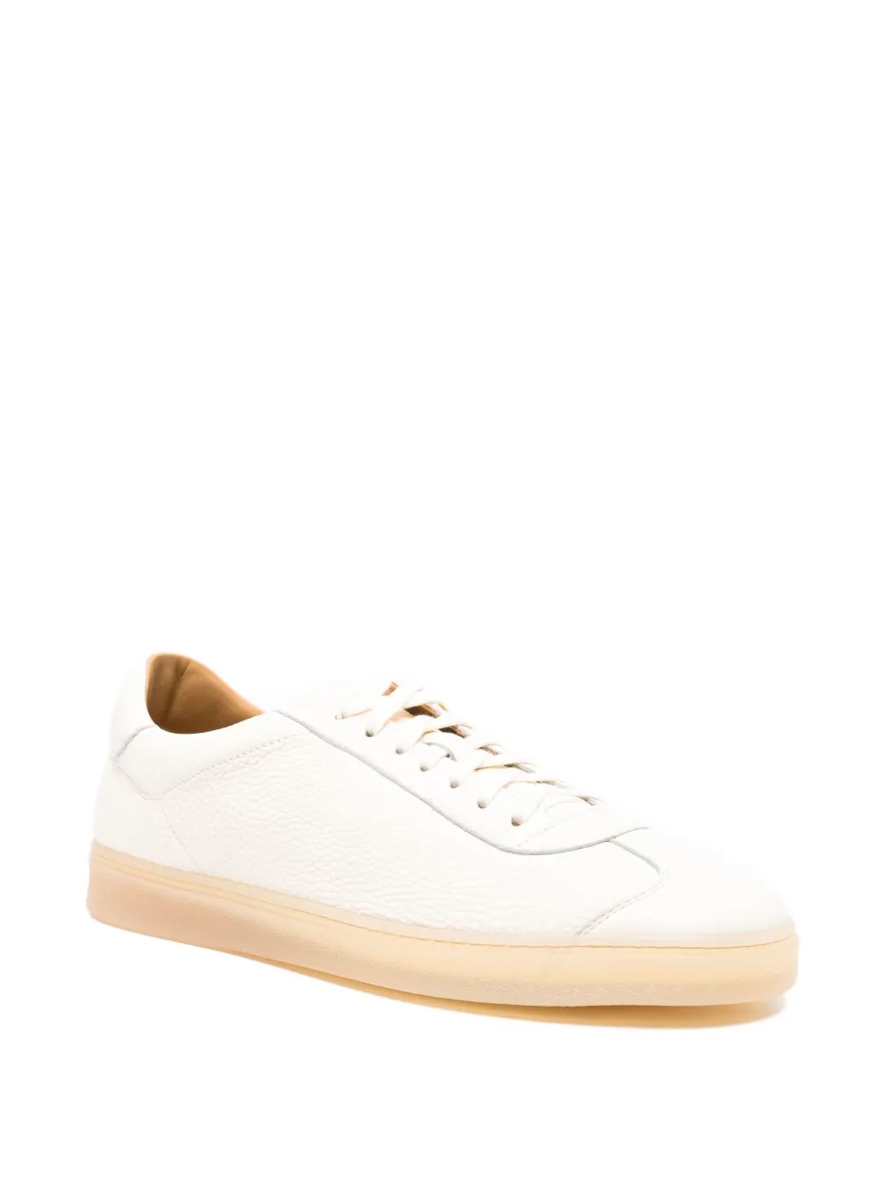 Henderson Baracco leather trainers Neutrals