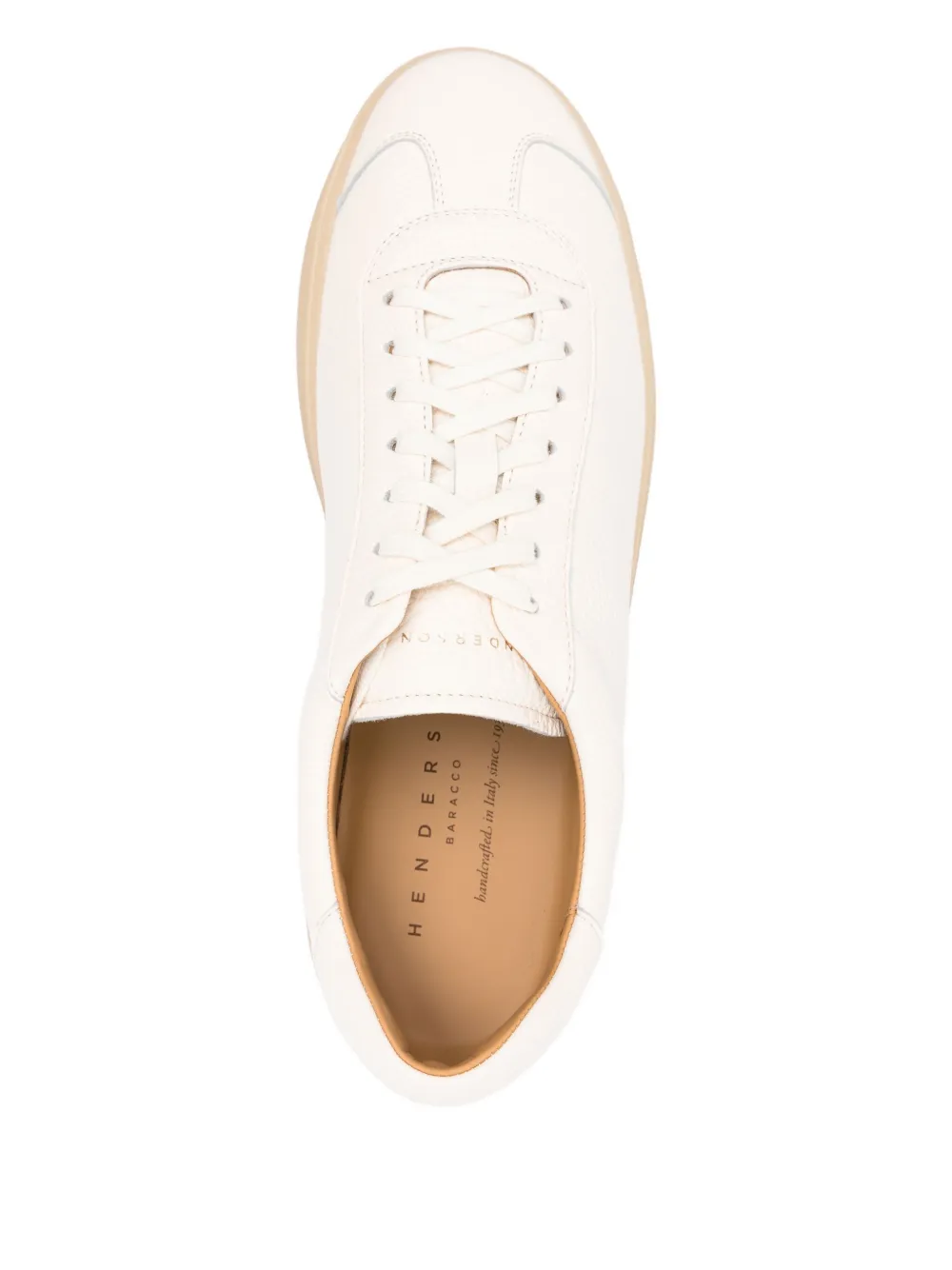 Henderson Baracco leather trainers Neutrals
