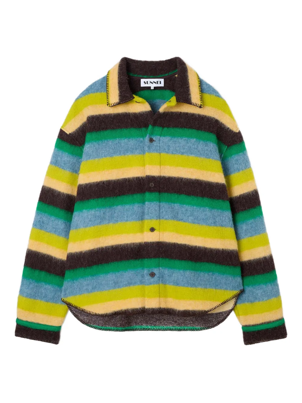 Sunnei chemise à rayures | marron | Image 1