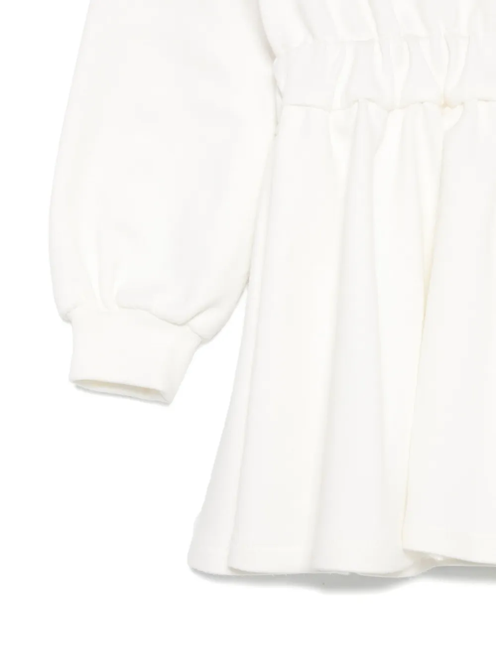 Elisabetta Franchi La Mia Bambina logo-embroidered dress Wit