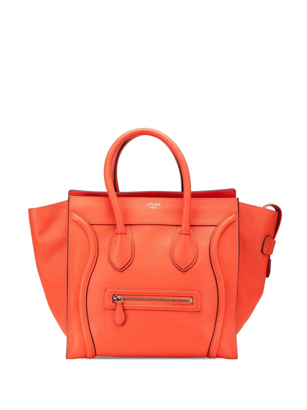 Céline Pre-Owned 2012 ミニ レザー ラゲージ トートバッグ - オレンジ Céline Pre-Owned 2012 ミニ レザー ラゲージ トートバッグ - オレンジ