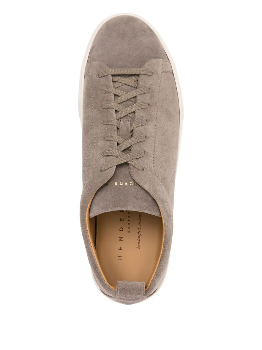 Henderson Baracco suede lace-up sneakers Grey