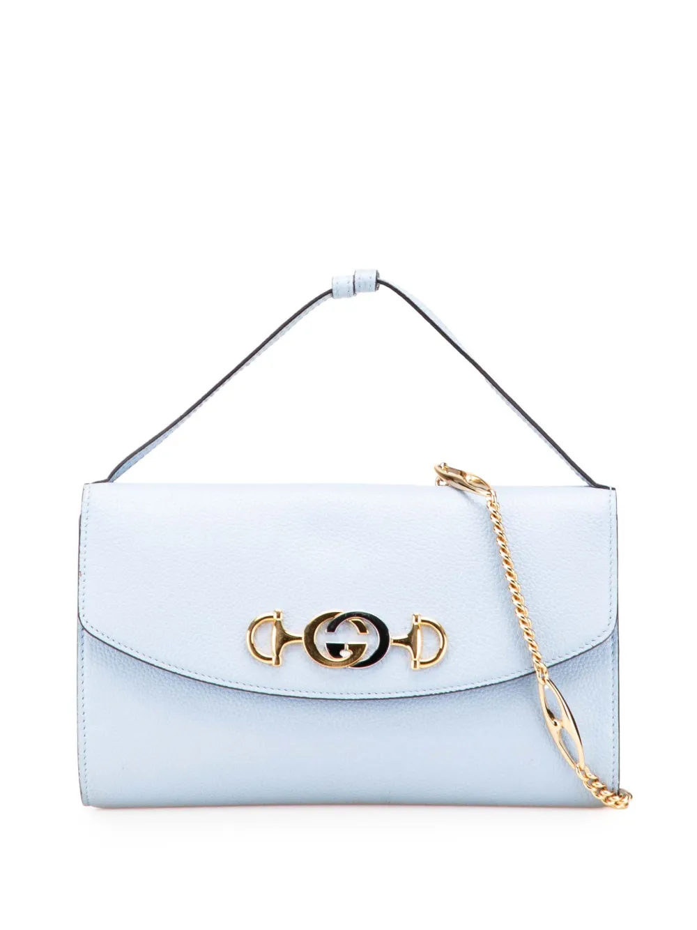 Gucci Pre-Owned 2000-2015 スモール レザー ズゥミ サッチェルバッグ - ブルー Gucci Pre-Owned 2000-2015 スモール レザー ズゥミ サッチェルバッグ - ブルー