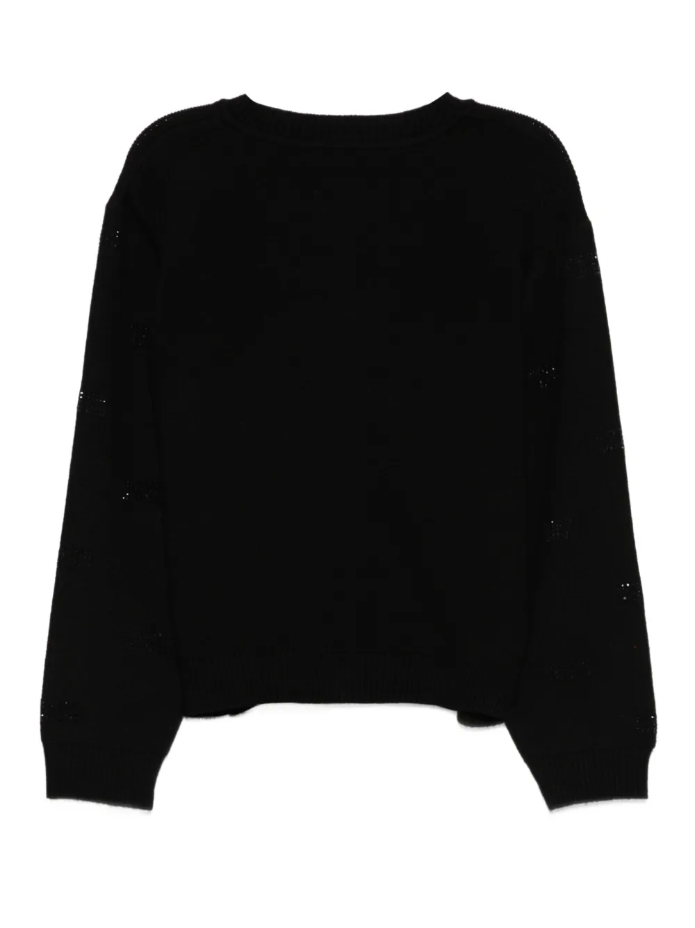 Elisabetta Franchi La Mia Bambina embellished button cardigan Zwart