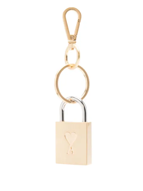 AMI Paris Ami de Coeur heart-lock keyring