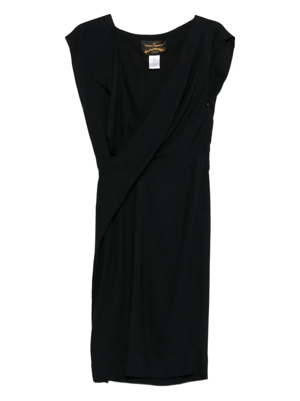 2017-2018 wrap-design wool dress