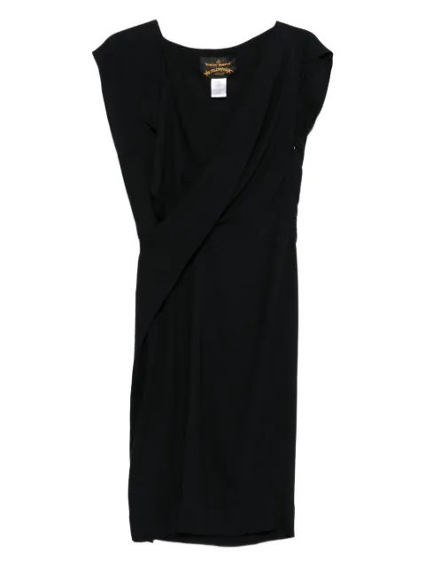 Vivienne Westwood Pre-Owned 2017-2018 wrap-design wool dress