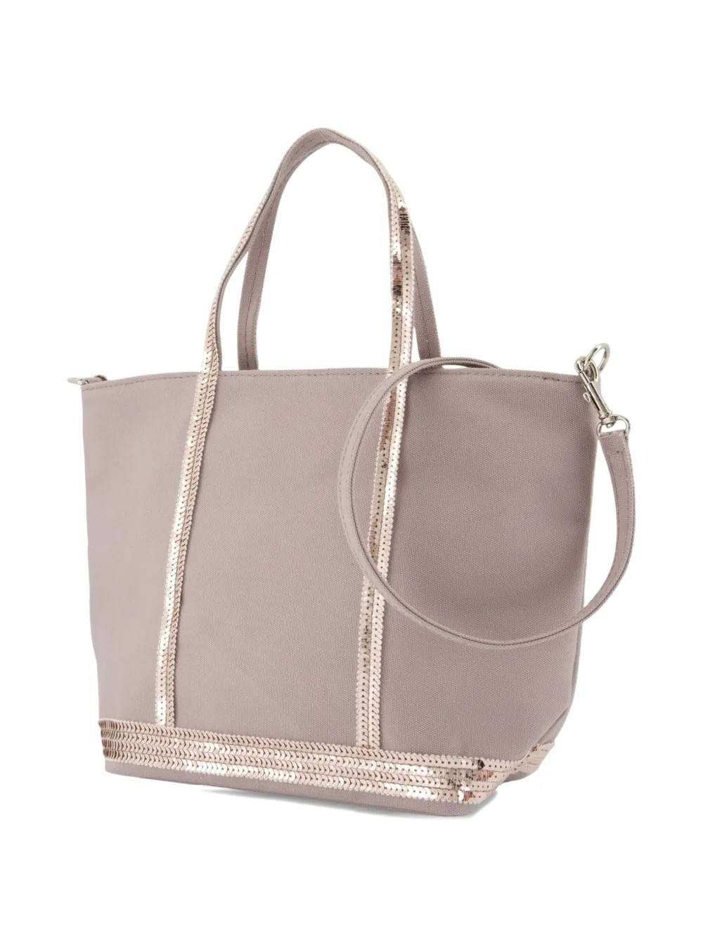 Vanessa Bruno Kleine shopper met pailletten - Beige