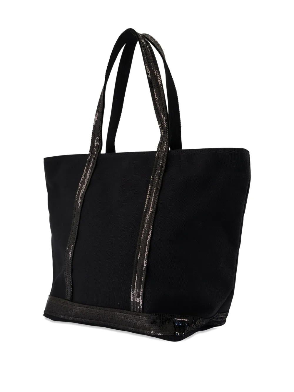 Vanessa Bruno Shopper met pailletten afwerking - Zwart