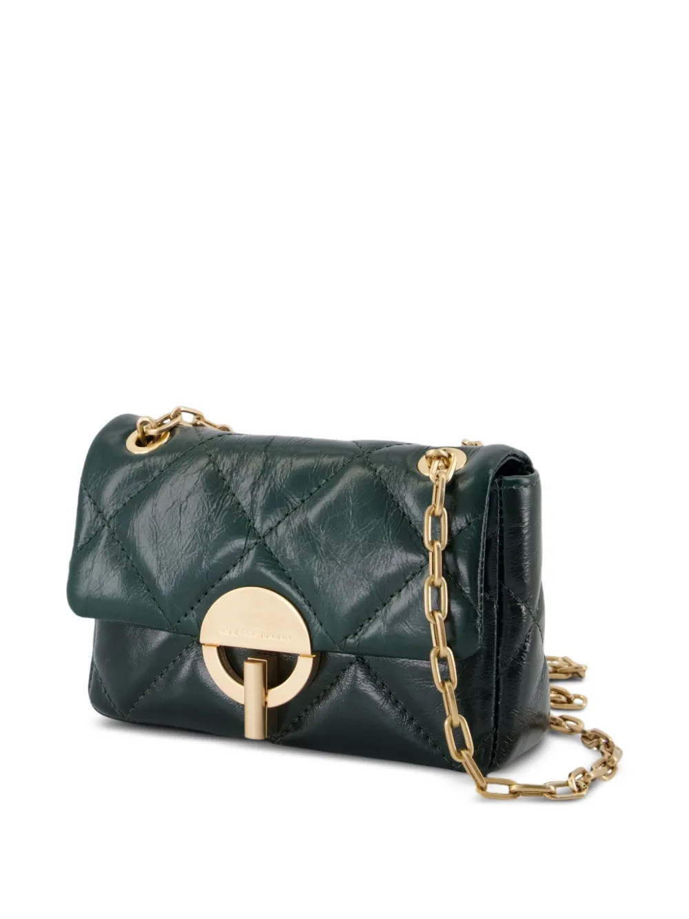 Vanessa Bruno Moon mini-tas met ketting - Groen