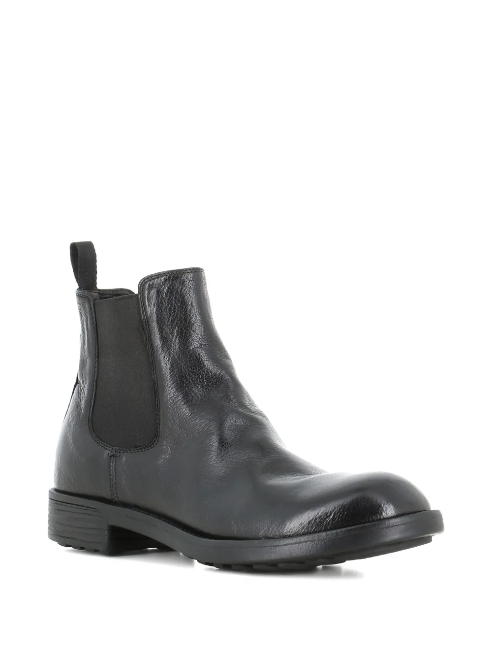 Officine Creative elasticated-panel leather boots Black