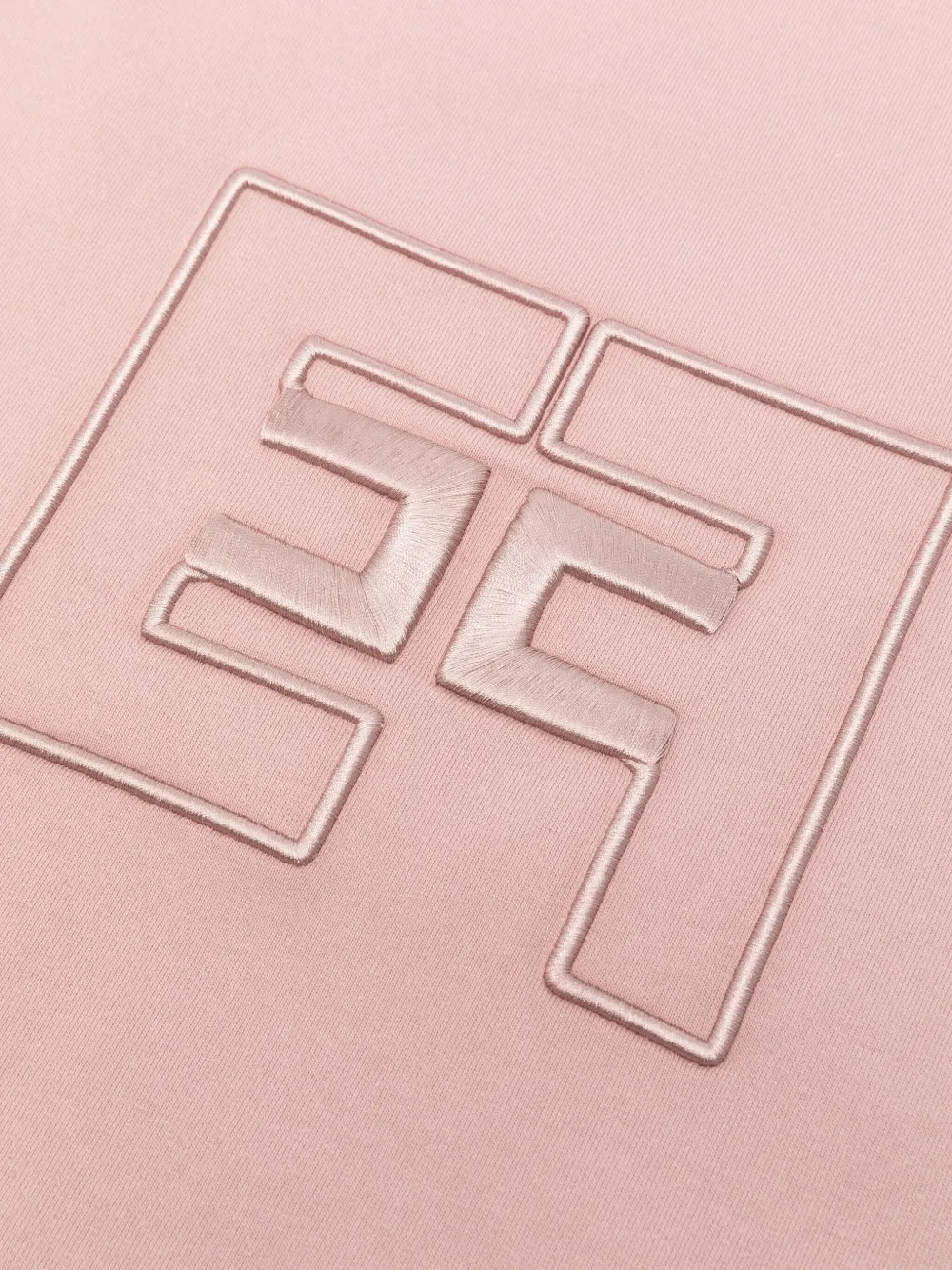 Elisabetta Franchi La Mia Bambina Deken met geborduurd logo Roze